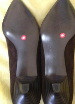 Туфли- лодочки  с острым носком-(-замша натуральная)-размер 38.55 фото