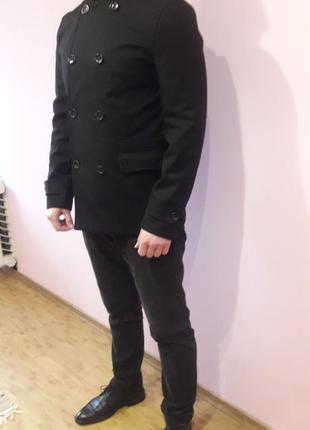 Чоловіча, мужская чорна стильна куртка демі бренд we3 фото