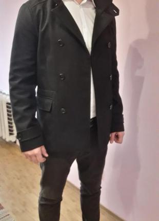 Чоловіча, мужская чорна стильна куртка демі бренд we1 фото