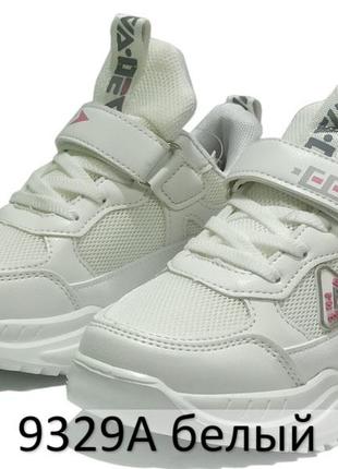 Детские кроссовки для девочки 9329а белые том м. размеры 33,35