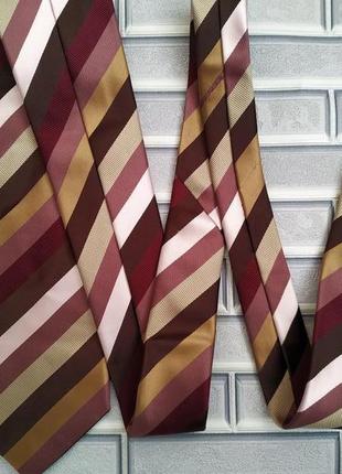 Шелковый галстук в полоску marks & spencer2 фото
