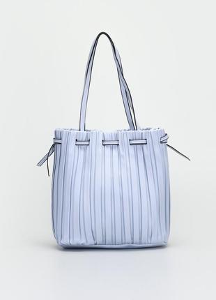 Женская сумка (хобо) braska/жіноча блакитна сумка (хобо) браска4 фото