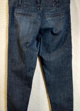 Слоучи джинсы высокая талия зауженные к низу укороченные2 фото