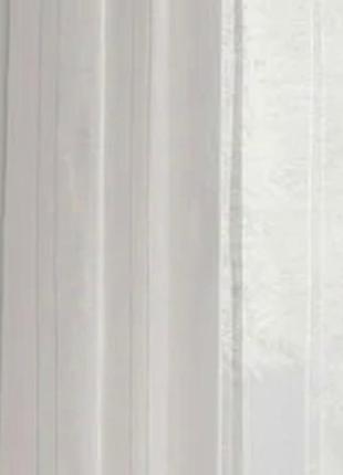 Декоративные шторки из шифона, на люверсах (белый)2 фото
