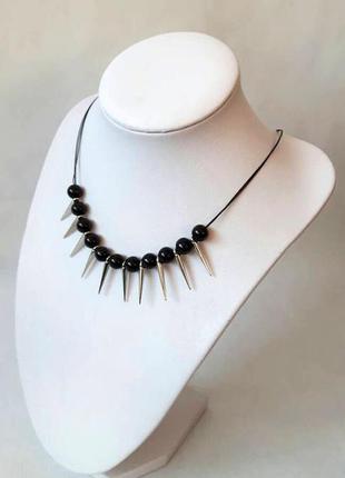 Колье подвеска с шипами