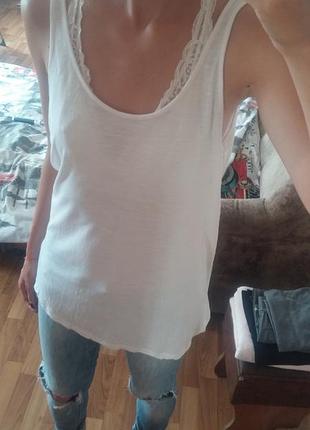 *розпродаж* класна біла майка для фітнесу від h&m!