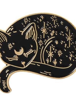 Брошь-значок спящий котик brgv111632