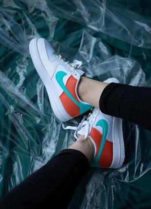 Nike air force cosmic clay стильні кросівки найк форс жіночі білі кольорові кросівки