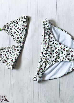 Купальник рюш волан разноцветный новый zara kids