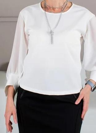 Блуза(с шифоновыми рукавами).