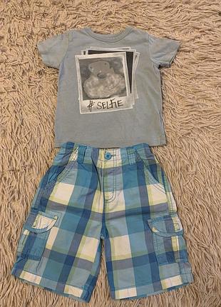 Комплект шорты-капри primark и футболка next, 86-92 см