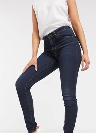 Суперские джинсы - скинни с высокой посадкой и рваным краем, оригинал!1 фото