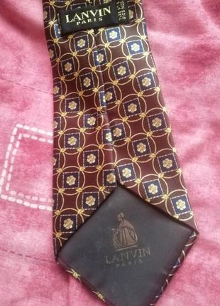 Lanvin paris шёлковый галстук.1 фото