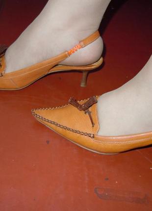 Винтажные туфли по типу мюлы, по стельке 26.5 см4 фото