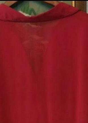 Красива шифонова червона блуза debenhams3 фото