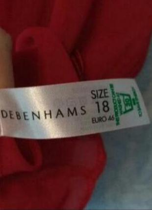 Красивая шифоновая  алая блуза debenhams4 фото