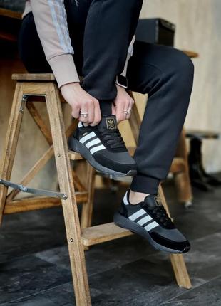 Кросівки жіночі adidas iniki boost black9 фото