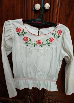 Натуральна  вишиванка вишиваночка блуза блузка з вишивкою  вышиванка