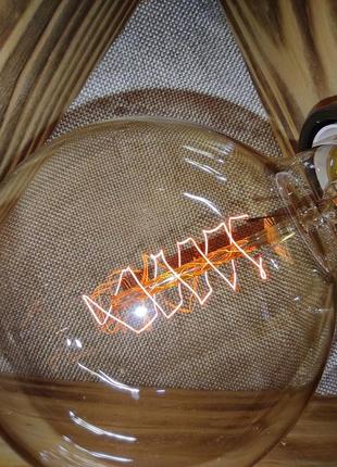 Ретро светильник,эко ,деревянный,лофт ,лампа эдисона,настольная лампа7 фото