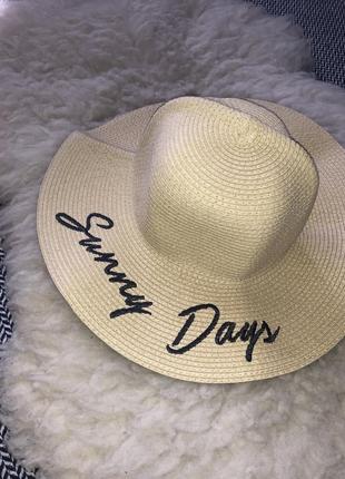 Плетёная рафия соломенная шляпа пляжная с надписью6 фото