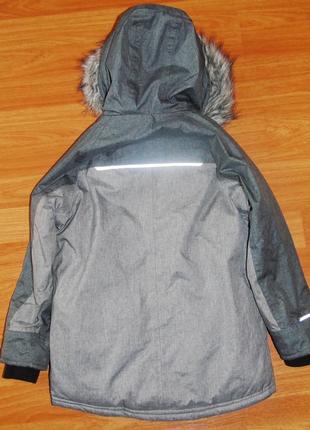 Стильна сіра демісезонна куртка, термокуртка, 5-6 років, 116, 1222 фото