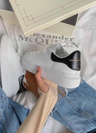 Шикарные кожаные кроссовки аlexander mc queen5 фото