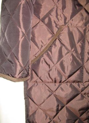 Стильный стеганый тренч,куртка, пальто трендового цвета- хаки(хамелеон)4 фото