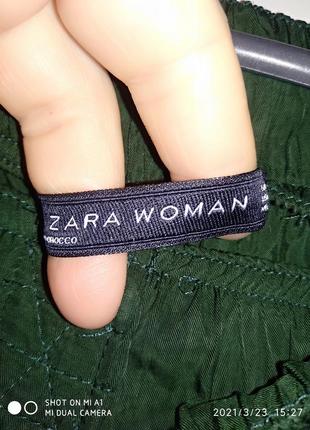 Брюки женские искуственный шёлк от zara 44 -46  р6 фото