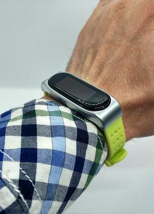 Ремінець miband 3 4 5 6 mijobs колір салатовий