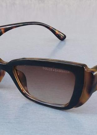 Окуляри в стилі dolce & gabbana жіночі сонцезахисні окуляри модні вузькі тигрові1 фото