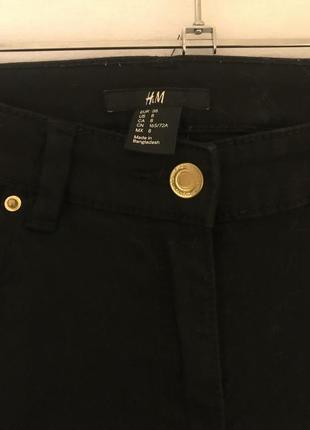 Чёрные стрейчевые джинсы h&m4 фото