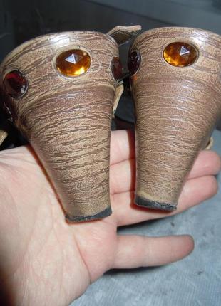 Романтические босоножки,туфли стукалки стелька 26,2 см5 фото