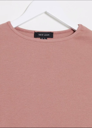 Відмінна якість new look рожева футболка з довгими рукавами і оборкою.6 фото