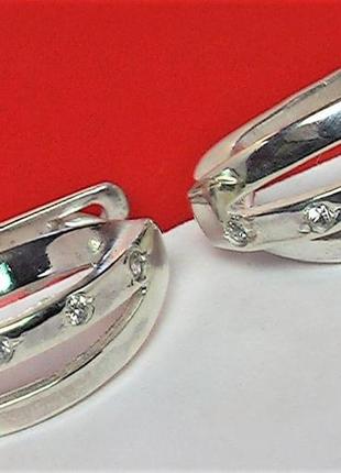 Серьги серебро 925 проба 4,91 гр.