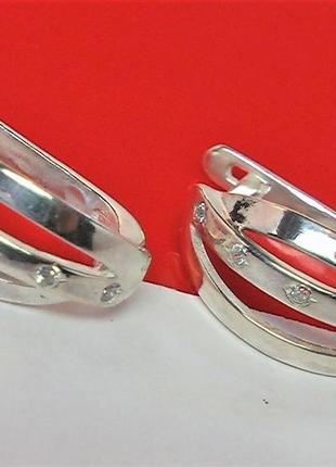 Серьги серебро 925 проба 4,91 гр. 3