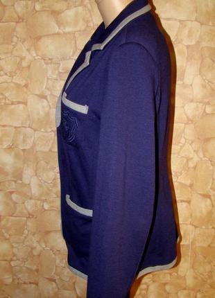 Трикотажный пиджак(жакет) fiora blue (р.40)3 фото