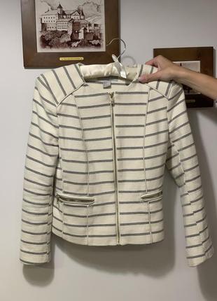 Жакет в полоску женский