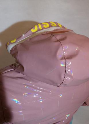 Демисезонная куртка розовая2 фото
