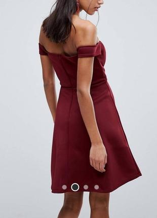 Asos glamorous платье с открытыми плечами3 фото