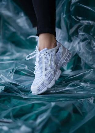 Nike x stussy air zoom full white, кроссовки найк женские летние, жіночі літні білі кросівки найк стусі