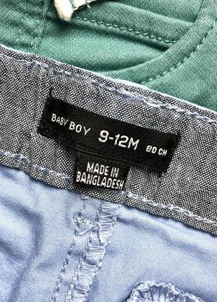 Чиносы шорты джинсовые мальчику 74-80 см primark2 фото