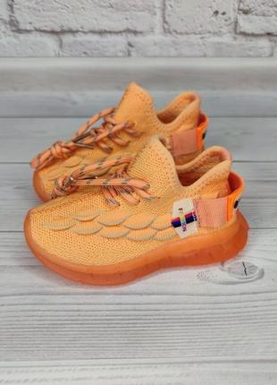 Кросівки літні кросівки іззі помаранчеві для дівчинки і для хлопчика
