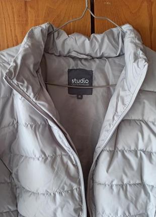 Весняна куртка на синтепоні сіра studio outerwear3 фото