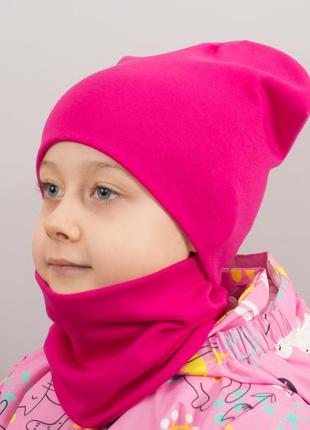 Детская шапка с хомутом (2 размера - до 5 лет; от 5 до 12 лет)