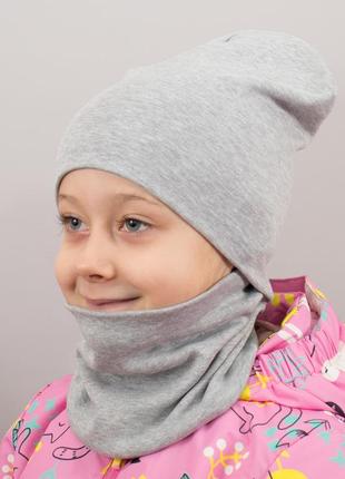 Детская шапка с хомутом  (2 размера - до 5 лет; от 5 до 12 лет)
