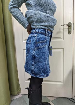 Трендова стильна джинсова спідниця жіноча cropp3 фото