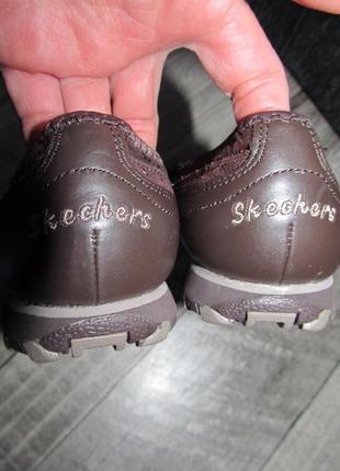 Кожаные туфли балетки skechers р.36 - 23 см4 фото