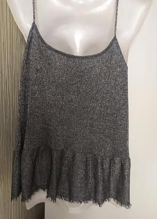 Топік-майка трикотажний,zara, s(44--46).