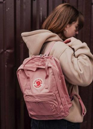 Рюкзак fjallraven kanken classic rose рожевий купити фьялравен канкен2 фото