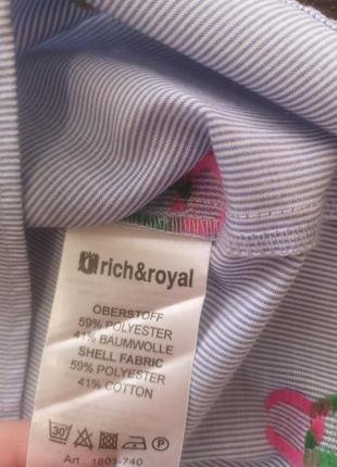 Брендовая блуза rich&royal m(38)в ананасы🍍🍍🍍6 фото